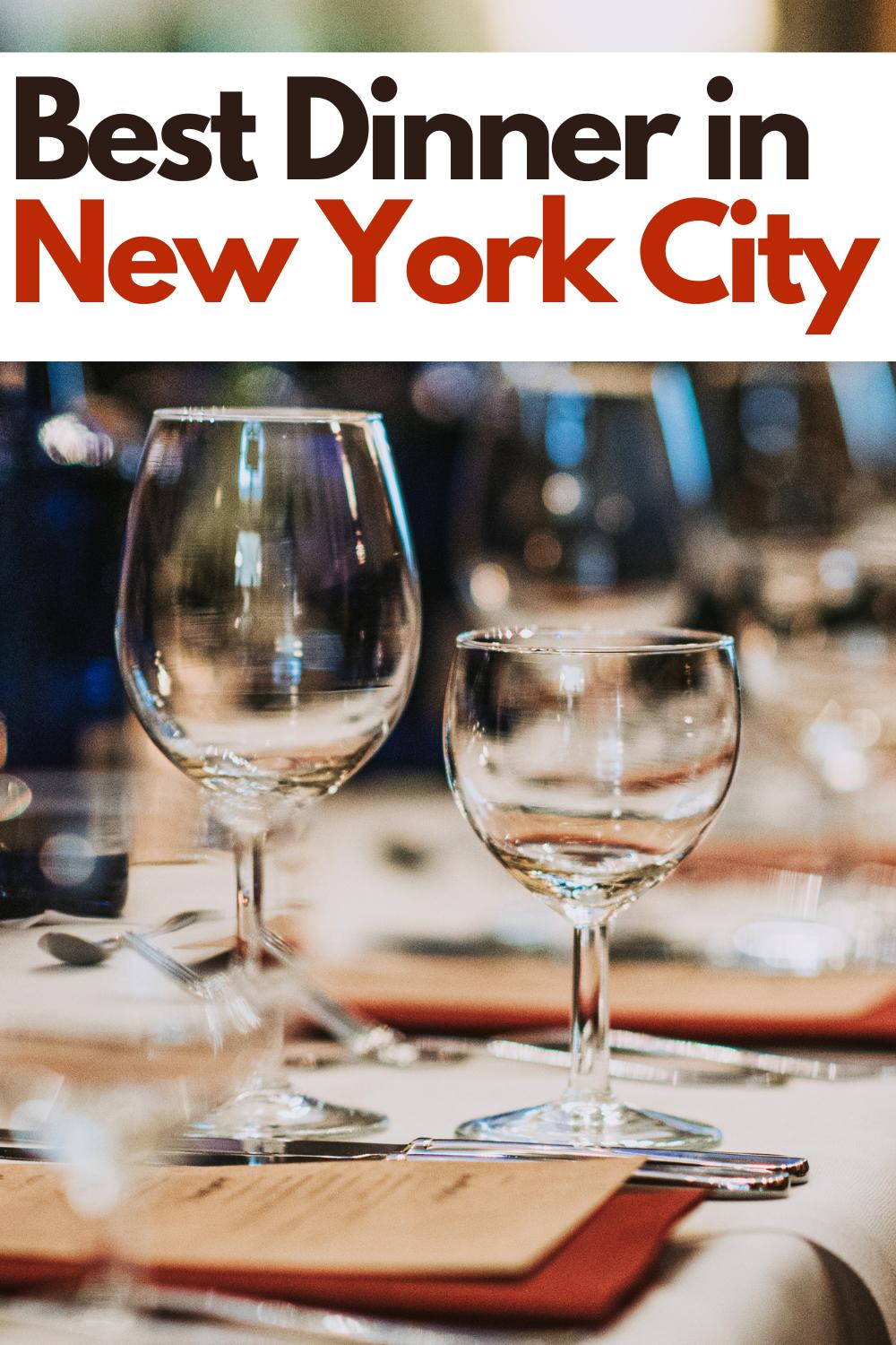 best dinner in new york city
